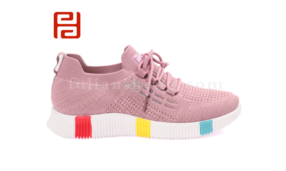 福連升女士飛織透氣運動鞋一腳蹬系帶椰子鞋老北京布鞋圖片