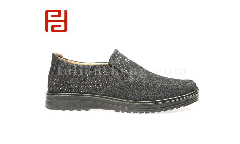 福連升春夏中老年休閑輕便透氣老北京布鞋男士單鞋圖片