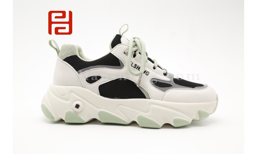 厚底增高老爹鞋女休閑百搭時尚運動鞋棉麻透氣青年鞋圖片