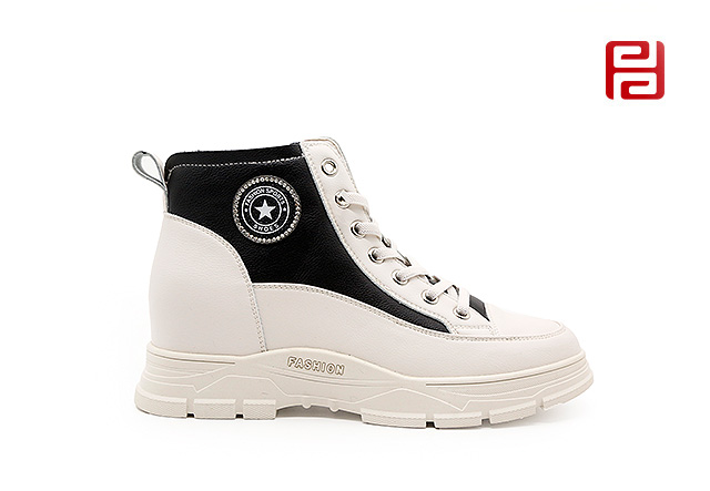 福連升休閑鞋2020冬季新款時(shí)尚運(yùn)動(dòng)百搭厚底顯高牛皮老爹鞋