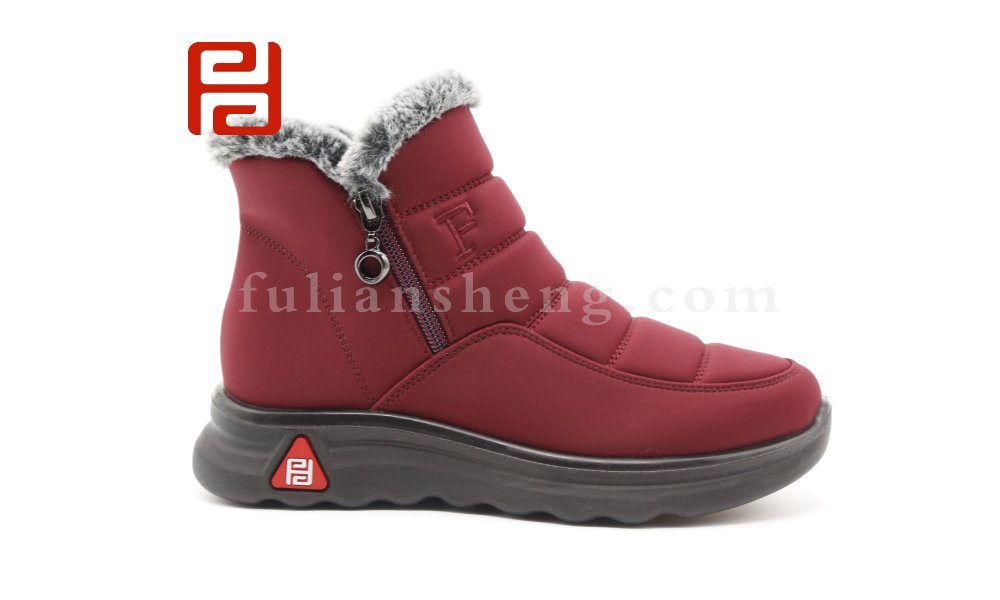 福連升冬季老北京布鞋加絨保暖高幫鞋女媽媽棉鞋短靴圖片