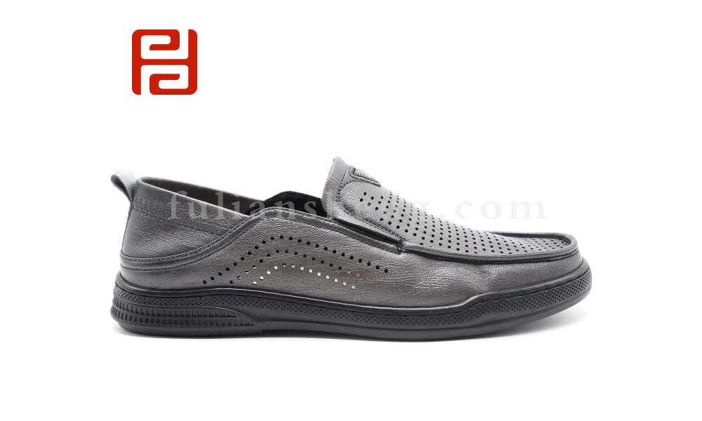 福連升夏季休閑商務男鞋舒適軟底透氣鞋子
