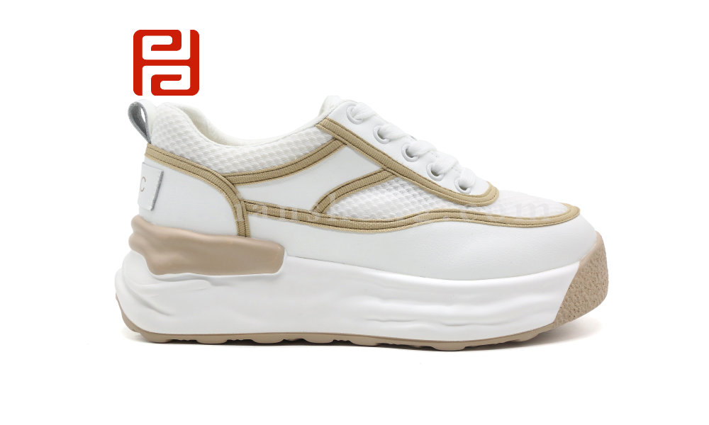 福連升夏季女鞋線條裝飾休閑阿甘鞋