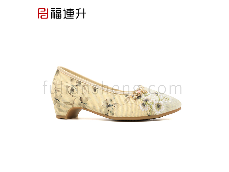 福連升夏季新款漢唐風韻女鞋休閑漢舞鞋