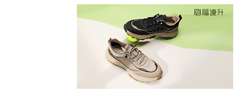福連升春季新款休閑戶外旅行男鞋