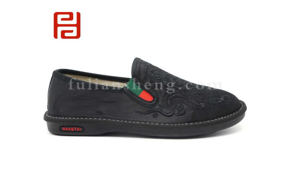 福連升老北京布鞋沖服呢中國(guó)風(fēng)尚棉麻里布輕便男社會(huì)鞋
