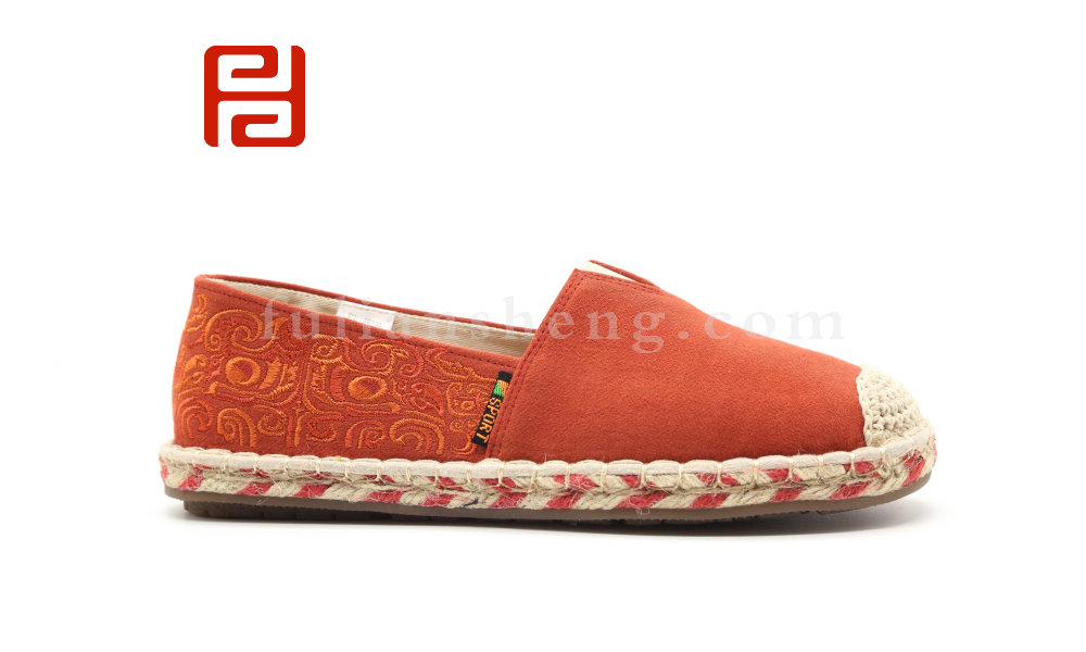 福連升布鞋女透氣帆布女鞋淺口平底一腳蹬懶人漁夫鞋