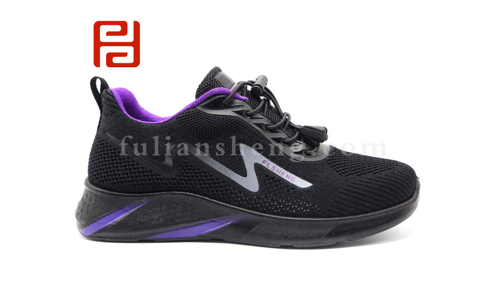 福連升夏季女式網孔透氣休閑運動鞋飛織漫步軟底跑步鞋圖片