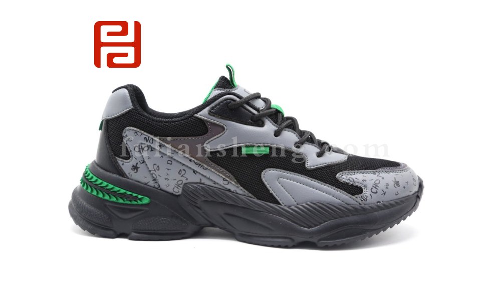 福連升休閑運動男鞋春秋透氣輕便舒適時尚跑步鞋圖片