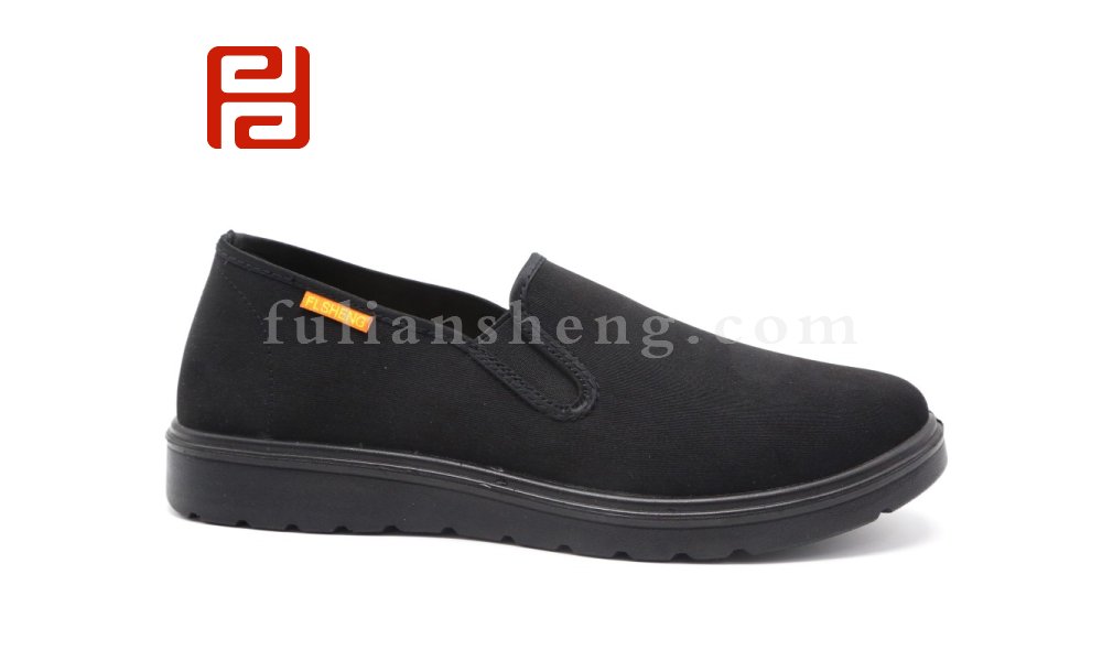 福連升老北京布鞋男鞋傳統沖服呢平跟軟底套腳鞋子