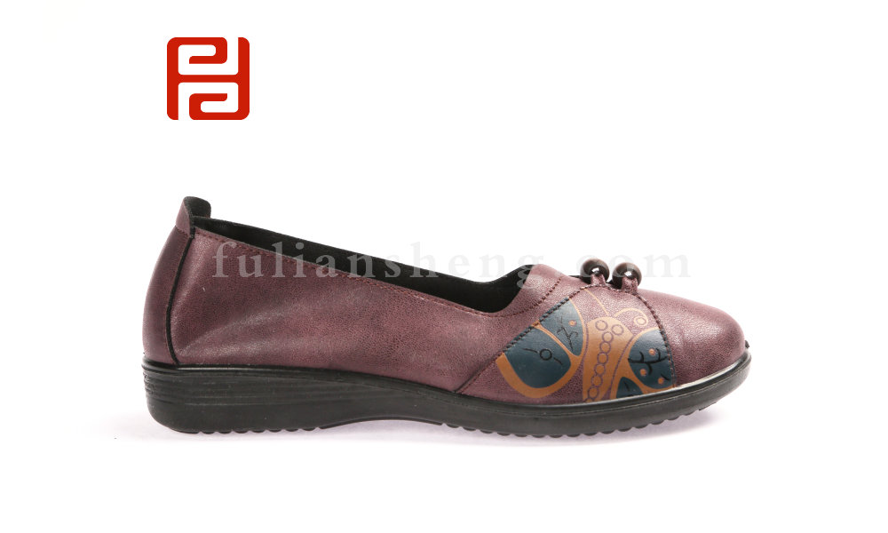 福連升2020春季軟底軟面休閑中老年媽媽鞋女士單鞋(圖3)