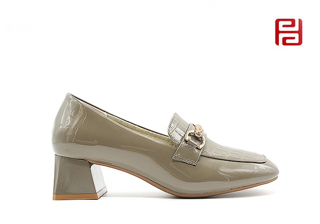 福連升秋季女鞋魅力時裝鞋中跟粗跟工作鞋單鞋