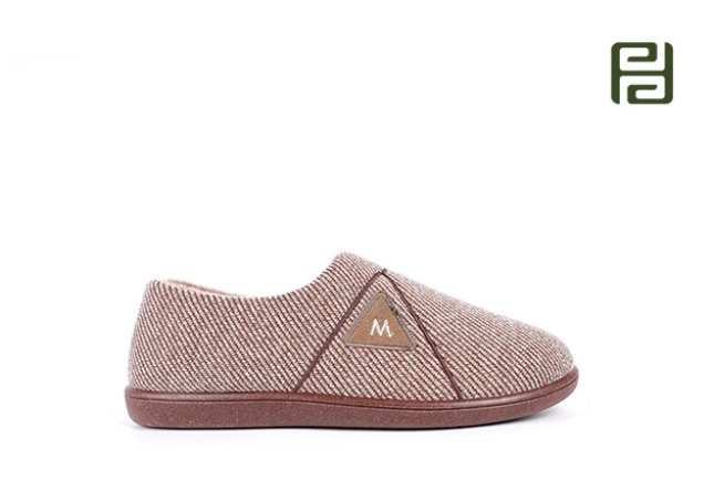 福連升冬季居家棉拖鞋男款