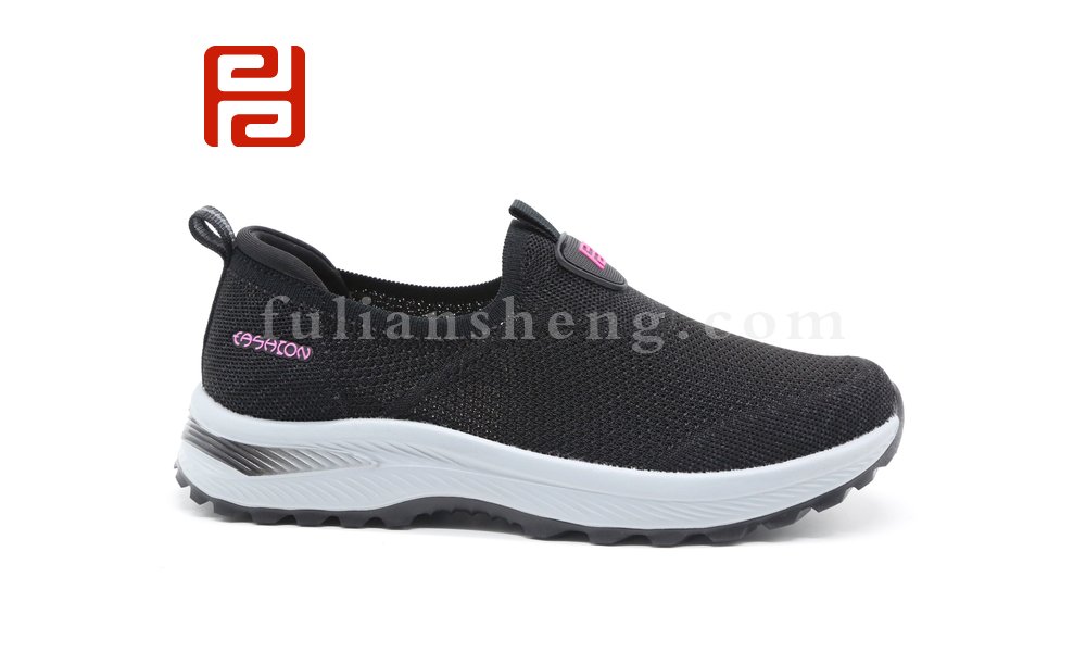 福連升春季休閑舒適運動鞋透氣軟底中老年散步女鞋